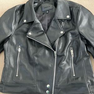 Blank NYC black faux leather jacket.